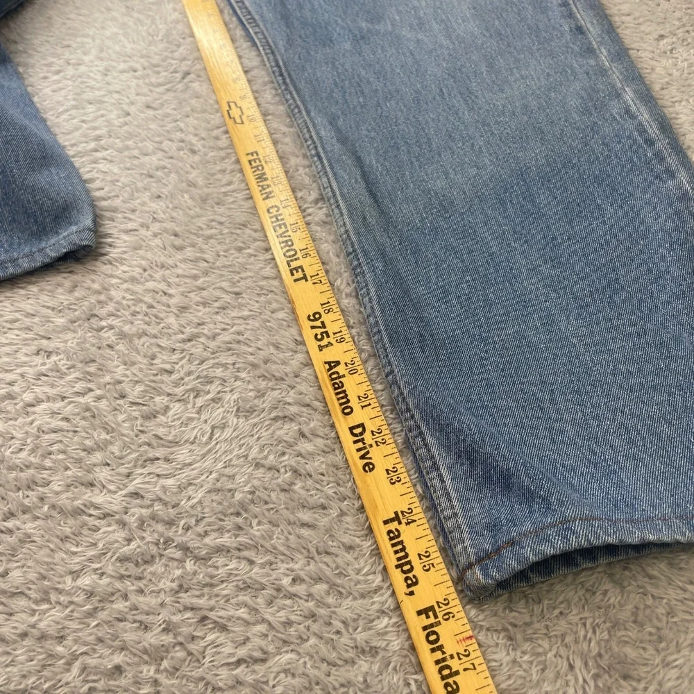 Levi's 550 Relaxed Fit Jeans Mens 36x29 (36X26 READ) Light Wash Blue Tapered